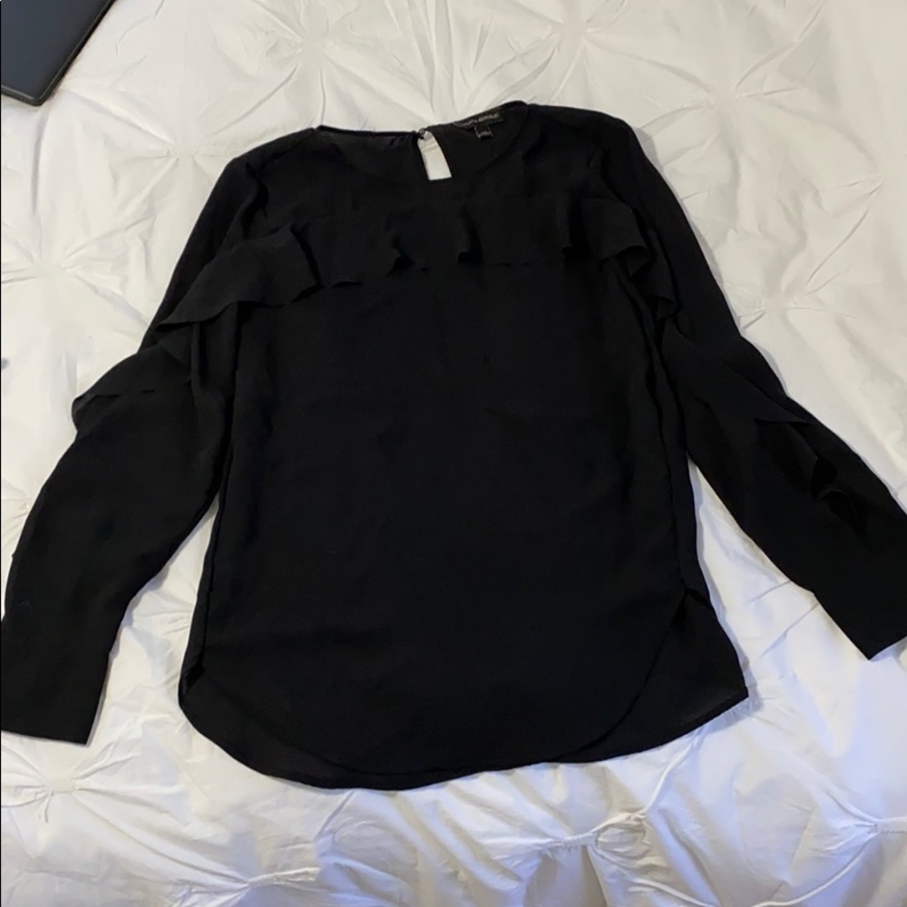Banana Republic silky ruffle top
